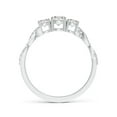 thumbnail image 2 of ANGARA Natural Diamond Braided Three Stone Engagement Ring in 14K White Gold for Women (Size-4.3mm| Color-I| Clarity-I1) | April Birthstone, Anniversary, Jewelry Gift for Women | Natural Diamond Ring, 2 of 8