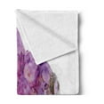 thumbnail image 2 of Amethyst Soft Flannel Fleece Throw Blanket, Crystal Like Purple Precious Gem Lavender Hues Natural Mineral Raw Geology, Cozy Plush for Indoor and Outdoor Use, 50" x 70", Multicolor, by Ambesonne, 2 of 5