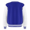 thumbnail image 2 of TiaoBug Kids Boys Plain Jacket Varsity Baseball Retro Coats Track Top Outwear Royal Blue 5-6, 2 of 7