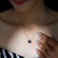 thumbnail image 6 of Rosec Jewels Bezel Set London Blue Topaz Necklace for Women - 2 Carat - AAA Grade - December Birthstone Necklace with Jewelry Box, 925 Sterling Silver, 6 of 8