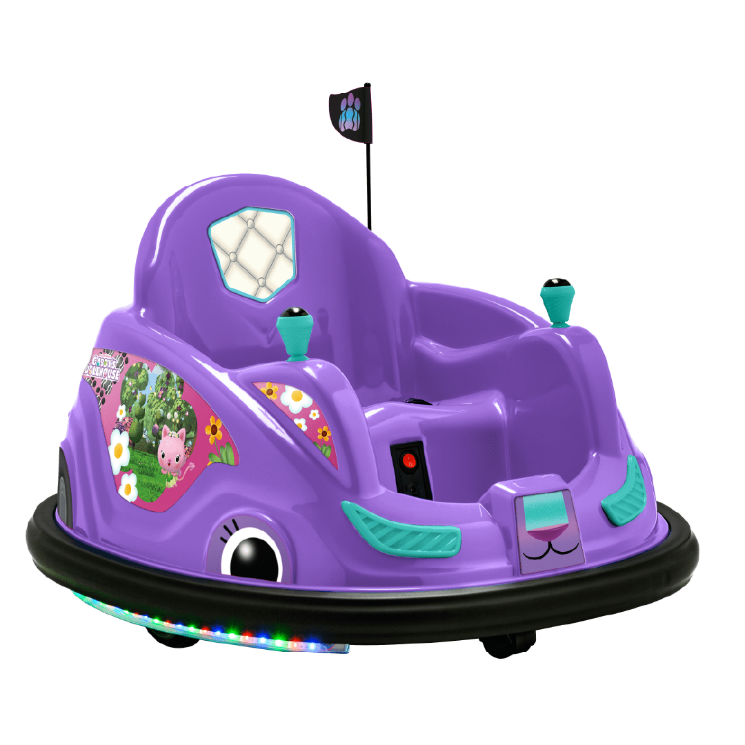 Gabbys Dollhouse 6V Bumper Car, Battery Powered, Electric Ride On by