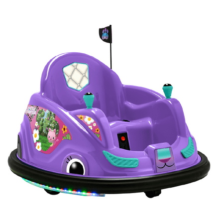 Gabbys Dollhouse 6V Bumper Car  Battery Powered  Electric Ride On by Flybar  With Charger