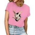 thumbnail image 2 of Njagoc3 Exclusive Find for Yoga Enthusiasts: Ladies' Solid Color Round Neck Short Sleeve T - Shirt with Zen - inspired Prints, 2 of 6