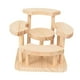 thumbnail image 5 of Estante de exhibición de madera para escritorio, vitrina de almacenamiento, soporte para exhibición de figuras Escalera, 5 of 9