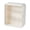 White, variant on Wall Mounted Plastic Display Case for Collectibles Action Figures With Adjustable Shelves Clear Storage Organizers