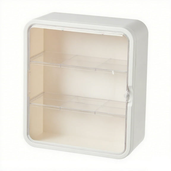 Wall Mounted Plastic Display Case for Collectibles Action Figures With Adjustable Shelves Clear Storage Organizers