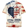 thumbnail image 5 of Yindaity Independence Day Shirts for Men American Flag USA 4th of July Men Women Boys Girls T-Shirt(Red,6XL), 5 of 6