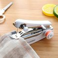 thumbnail image 1 of LEEYNEER Small Sewing Machine Quick Suture Easy to Use Portable Compact Simple Operation Sew Tool ABS Mini Manual Sewing Machine for Beginner, 1 of 8