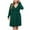Green, variant on BangWanChi Black Dresses for Women Fashion Women's Casual Spring/Summer Round Neck Long Sleeve Printed Dress
