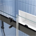 thumbnail image 6 of JERFIT 60" x 74" Matte Black Bypass Shower Door with Soft-Close System, 5/16" Tempered Glass & Anti-Leak Design, 6 of 10
