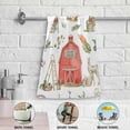 thumbnail image 4 of Watercolor Fall Sheep House Hand Towels for Bathroom, Autumn Harvest Truck Kitchen Towel 2 PCS Ultra Soft and Highly Absorbent Decorative Fingertip Face Bath Towels for Spa & Hotel, 28.3"x 14.4", 4 of 4