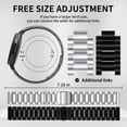 thumbnail image 4 of XiHAMA Stainless Steel Band Compatible with Samsung Galaxy Watch 8 7 6 5 4 FE Pro Classic 40mm 44mm 43mm 47mm 45mm 42mm 46mm 20mm Men Women Milanese Metal Elegant Casual, 4 of 8