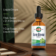 thumbnail image 4 of KAL Sure Stevia Extract Zero Calorie Sweetener, Low Carb, Plant Based Liquid Stevia Drops, Great Taste, Zero Sugar, Low Glycemic & Perfect for a Keto Diet, 60-Day Guarantee, Approx. 385 Servings, 2oz, 4 of 6