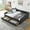 Black#3, variant on Sofa Beds Queen Size Daybed with Drawers Upholstered Tufted Sofa Bed,,with Button on Back and Copper Nail on Waved Shape Arms(84.5"x63.5"x26.5"),Indoor Sofa Beds