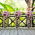 thumbnail image 5 of FAMTKT 2PC Artificial Flowers Garland Spring Vines Rattan Hanging Garland Fake Flowers Decorative Wall Hanging Plants for Wedding Arch Door Arrangement Party Decor, 5 of 5