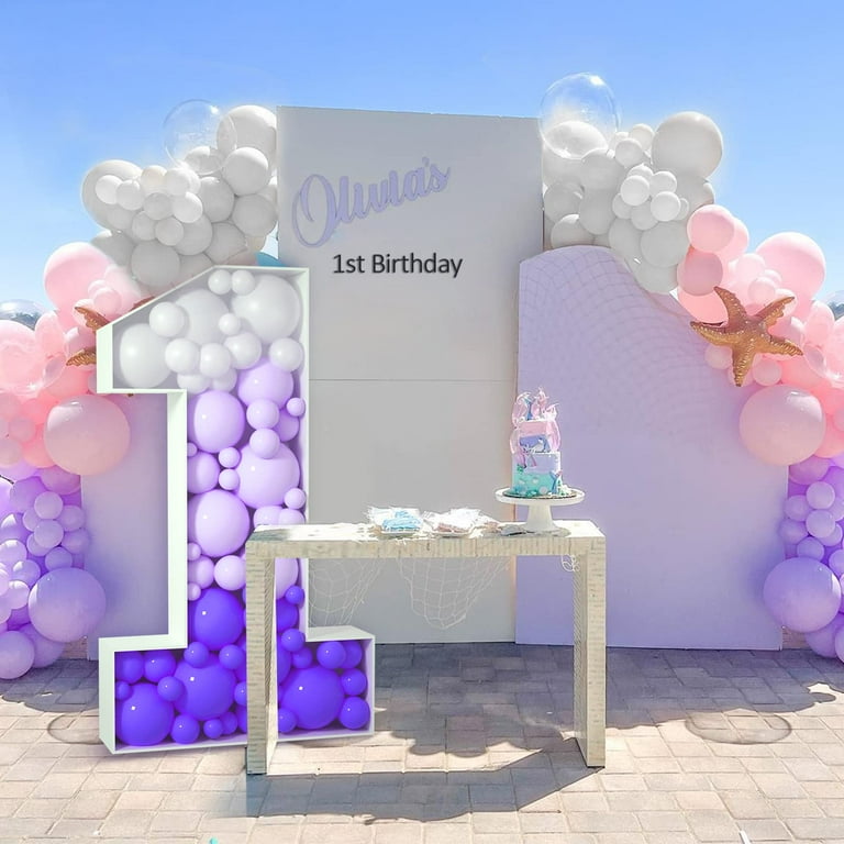 5FT Mosaic Number for Balloons, Giant Mosaic Balloon Frame