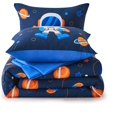 thumbnail image 6 of Seward Park Twin XL Bedding Set with Sheet, Space Rocket, Kids Teen Bed in a Bag, Dorm Comforter Sets, Astronaut Navy 5 Pieces, 6 of 7