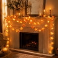 thumbnail image 4 of Halloween String Lights 118 Inch Orange Marigold Flower String Lights Battery Operated Fairy Lights for Halloween Party Decorations Fall Home Holiday Decor 1 Pack, 4 of 6