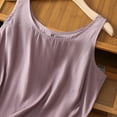thumbnail image 7 of Diufon Womens Cotton Linen Tank Tops Casual Solid Color T-Shirts Summer Round Neck Sleeveless Tops, 7 of 7