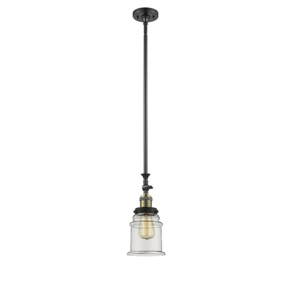 Innovations 1-LT LED Canton 6.5" Mini Pendant - Black Antique Brass - 206-BAB-G182-LED