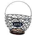 thumbnail image 4 of Cesta para huevos de gallina, frutero, recipiente rústico multiusos para recoger huevos frescos. Negro S, 4 of 9