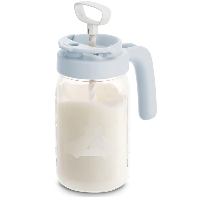 Jarra de Vidrio para Leche Materna Papablic 710 ml Sin BPA Azul