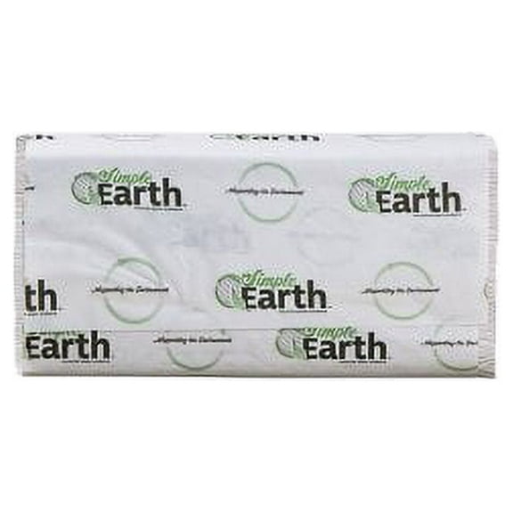 Simple Earth White C-Fold Towel Paper Towels, 2400 Towels (S1010)