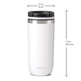 thumbnail image 4 of Cupture TWIST-TOP Vacuum-Insulated Stainless Steel Travel Mug, 16 oz, Winter White, 4 of 13