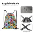 thumbnail image 2 of Horeoi Cute Dogs Collage Print Drawstring Bags for Gym Sports Yoga Travel Lightweight Foldable Sackpack for Men Women Teens, 2 of 7