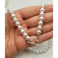 thumbnail image 2 of Pearl heart Choker Necklace  Trendy Pearl necklace, 2 of 10