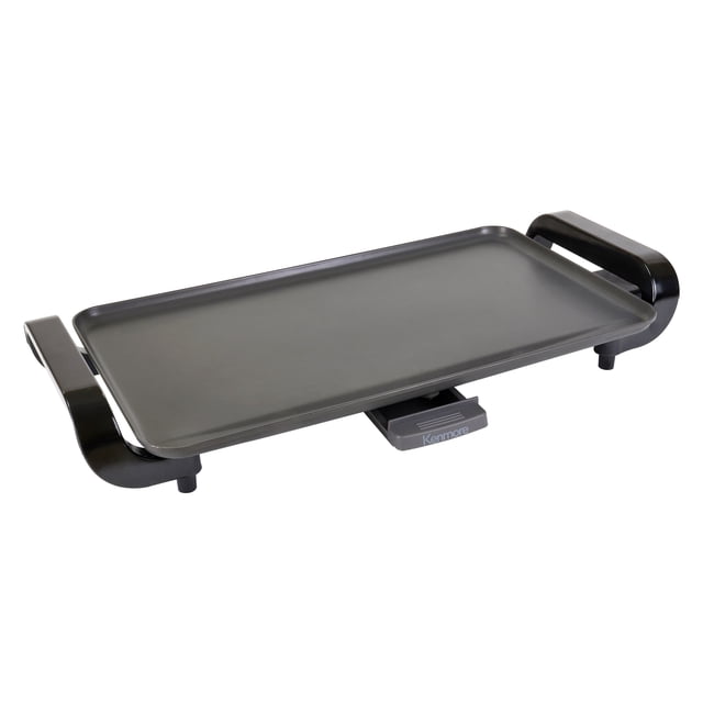 Kenmore Non-Stick Electric Griddle with Removable Drip Tray, Black, Large 10 x 18" Cooking Surface