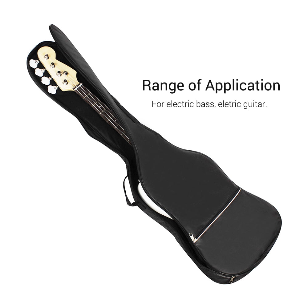 20mm Padded Backpack for Electric Bass and Guitar - Black Electric Bass Guitar Bag