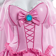 Miccostumes Women's Pink Princess Dress Outfit Corset Skirt Set with Shawl, L