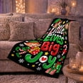 thumbnail image 6 of Playful Christmas Elf Joy Living Room, Festive Holiday Scene, Warm Flannel Blanket for Living Room and Reading Nook, Art Lovers Christmas Gift, Festive Home Decor, 6 of 9