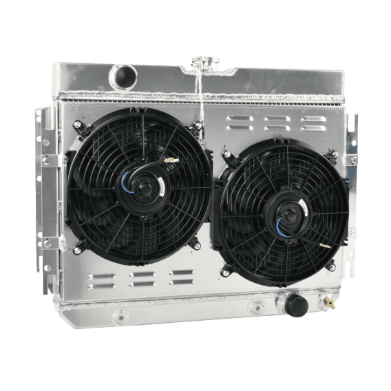3 Row Aluminum Radiator Shroud Fan for 1963-1968 Chevy Impala 1964-1967 EL Camino