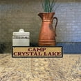 thumbnail image 4 of Crystal Lake Camp Sign Vintage Metal Tin Sign Wood Sign Water Lake Slim Wall Decor 4 X 16 Inch, 4 of 4
