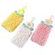 thumbnail image 5 of Juego de 3 toallas colgantes con forma de flor, absorbentes, de secado rápido, gruesas, de doble capa, bonitas toallas de mano para regalo, 5 of 5