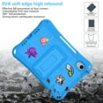 thumbnail image 7 of iPad mini 6th 7th Gen Case for Kids, Soft EVA Rubber Shoulder Strap Kickstand Children Friendly Anti-Scratch Shockproof Bumper Case Cover for Apple iPad mini 6 7 8.3" 2021/2024, Skyblue, 7 of 7