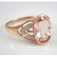 thumbnail image 4 of 2Ct Oval Cut Lab Created Morganite Solitaire Wedding Ring 14k Rose Gold Plated, 4 of 4