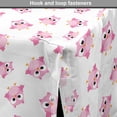 thumbnail image 4 of Owl Print Dog Crate Cover, Illustration of and Feminine Birdies Randomly Arranged, Easy to Use Pet Kennel Cover Small Dogs Puppies Kittens, 7 Sizes, Marigold Pale Pink, by Ambesonne, 4 of 6