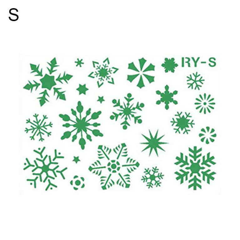 OBUY Christmas Snowflake DIY Craft Hollow Layering Stencils for Wall  Painting Scrapbooking Stamp Album Decorative Embossing Paper Card