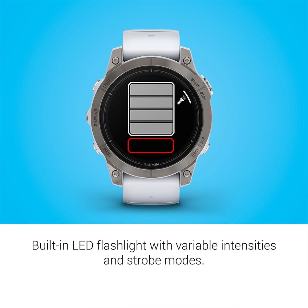 Garmin Epix Pro (Gen 2), 47mm, Sapphire, Titanium, Whitestone 010-02803-20 Bundle with 2 YR CPS Extended Warranty, Deco Essentials 3 Pack Silicone Dust Cover and Glass Screen Protector