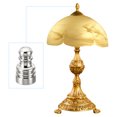 thumbnail image 5 of Uxcell 1" Tall Iron Lamp Finials Cap Knob, 2Pcs Lamp Screw Holder Tapped 1/4 27 for Lamp Shade, Nickel Color, 5 of 5