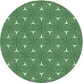 thumbnail image 1 of Ahgly Company Tapis Rond Lavable en Machine Intérieur Transitionnel Vert Clair, 5 Pieds Rond, 1 of 7