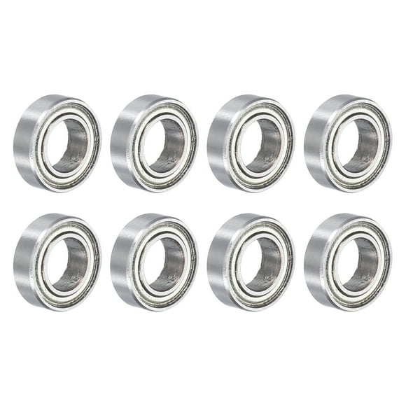 Uxcell 8pcs MR137ZZ Bearings 7 x 13 x 4mm Chrome Steel Bearing Double Metal Sealed ABEC1