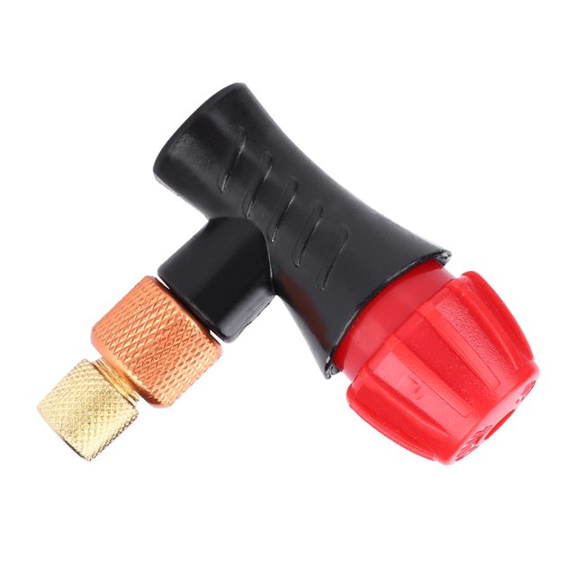 Cabeza de Inflador de Válvula de Bicicleta, Cabeza de Bomba Adaptador de Bicicleta de Carretera de Monta?a Bomba Mini Portátil Inflador de Aire Neumático Cabeza Doble Válvula EOTVIA NO
