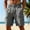 Dark Gray1, variant on Kojanyu Men's Linen Flax Drawstring Cargo Shorts Regular & Plus Size Lightweight Breathable Casual Summer Beach Shorts with Pockets Sizes S-3XL