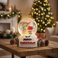 thumbnail image 6 of Fmbmuo Christmas Snow With Light Resin Glass Snowball Ornament Light Up Holiday Desktop Decor Xmas Gift For Kids Home Tabletop Decoration, 6 of 7