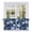 White Dark Blue, variant on Navy Blue Spring Floral Tier Curtains, Summer Flowers Watercolor Botanical Light Filtering Kitchen Curtains, 2Pcs Rod Pocket Half Window Treatments Panels for Sink Cafe Cabinet Camper 27.5x24 Inches