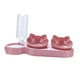 thumbnail image 4 of Juego de cuencos 3 en 1 para gatos, comedero automático inclinado a 15 degree, para cachorros, perros pequeños o medianos, gatos y gatitos. Rosa, 4 of 8